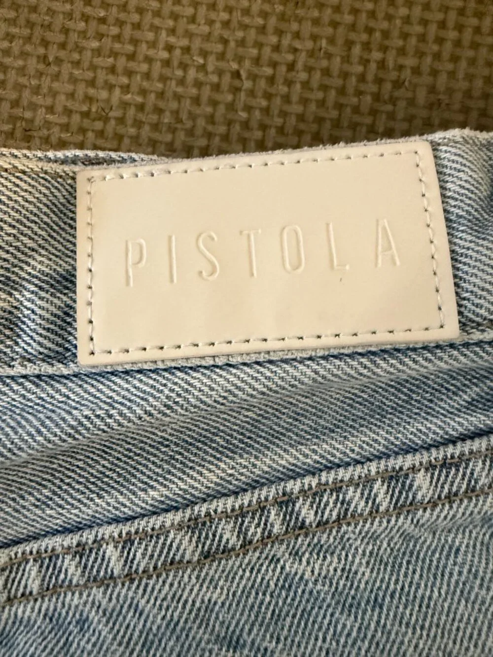 Pistola Cutoff Shorts- Midrise-Distressed-Light Wash- 25- MSRP $125